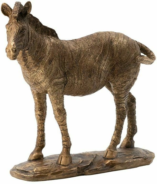 Фигурка Зебра коричневого цвета - купить Фигуры и статуэтки по цене 3340.0