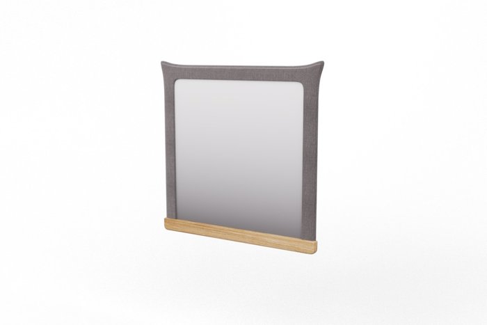 Настенное зеркало Олимпия 89х89 серого цвета