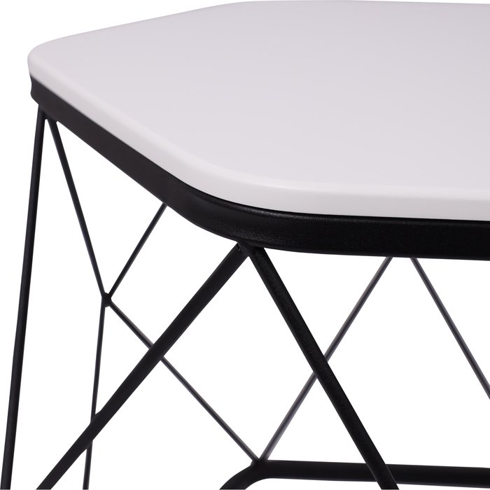 Стол кофейный Арена черно-белого цвета - купить Кофейные столики по цене 10850.0