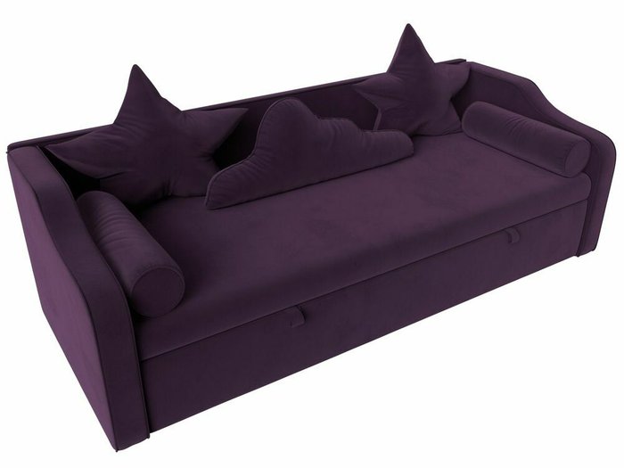Детский диван-кровать Рико темно-фиолетового цвета - купить Прямые диваны по цене 38999.0