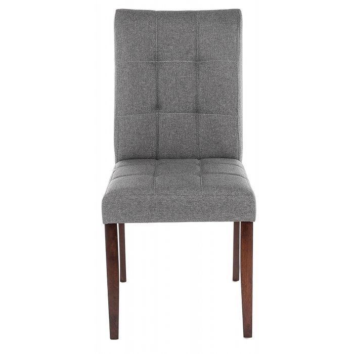Стул Madina dark walnut fabric grey серого цвета - лучшие Обеденные стулья в INMYROOM