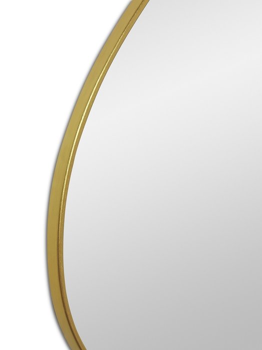 Настенное зеркало Sten S в раме золотого цвета - лучшие Настенные зеркала в INMYROOM