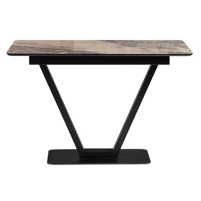 Раздвижной обеденный стол Бугун коричневого цвета - купить Обеденные столы по цене 22255.0