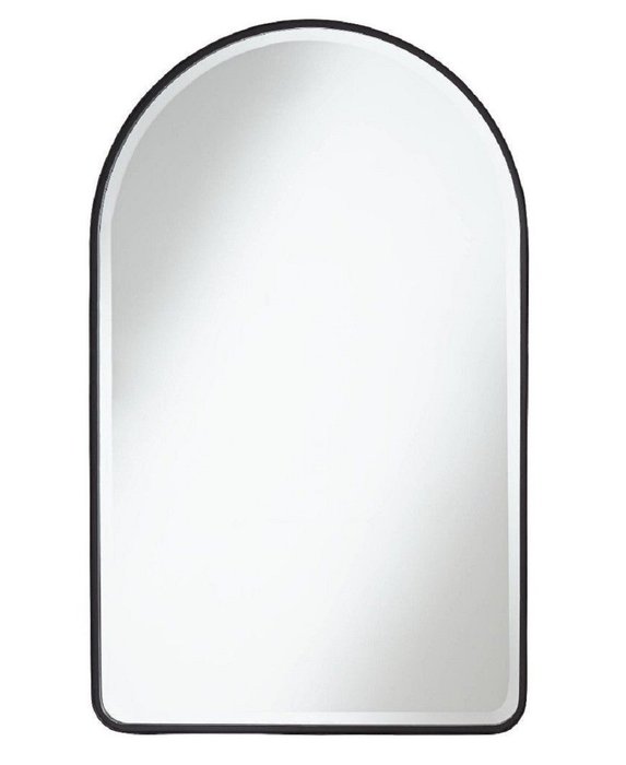 Настенное зеркало Arch M в раме черного цвета
