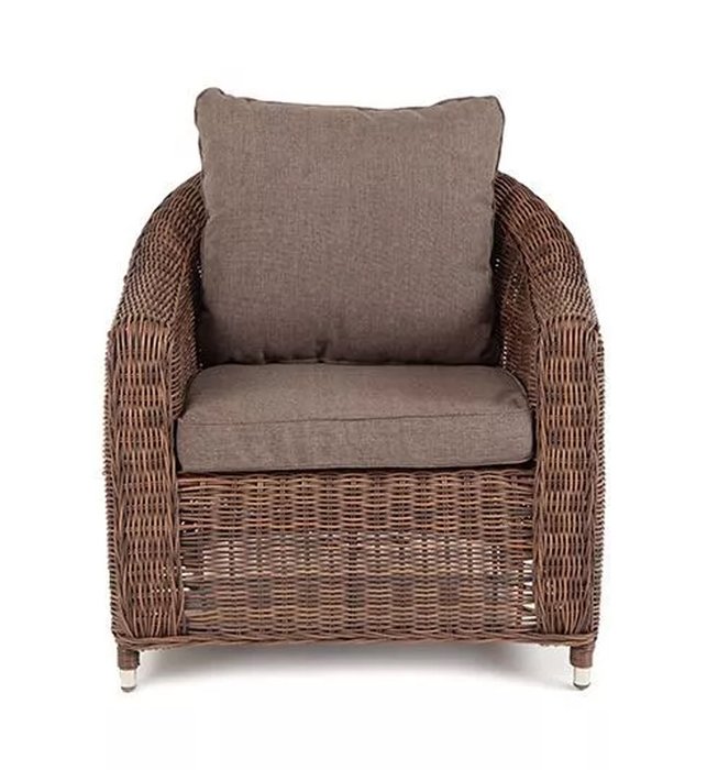Кресло Кон Панна коричневого цвета - лучшие Садовые кресла в INMYROOM