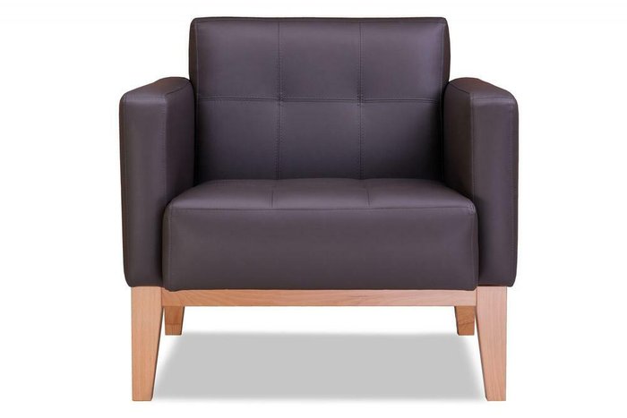 Кресло Альберо Комфорт коричневого цвета - купить Интерьерные кресла по цене 32080.0