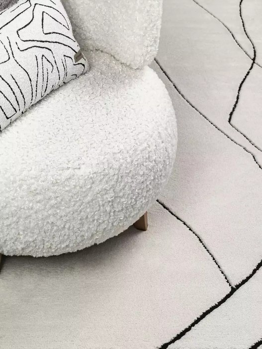 Ковер Berber 200x300 светло-белого цвета - лучшие Ковры в INMYROOM