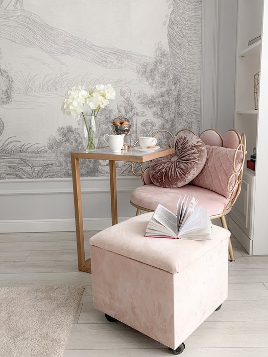 Журнальный столик "Alfred" золото с прозрачным стеклом (700х350х450) - купить Журнальные столики по цене 14450