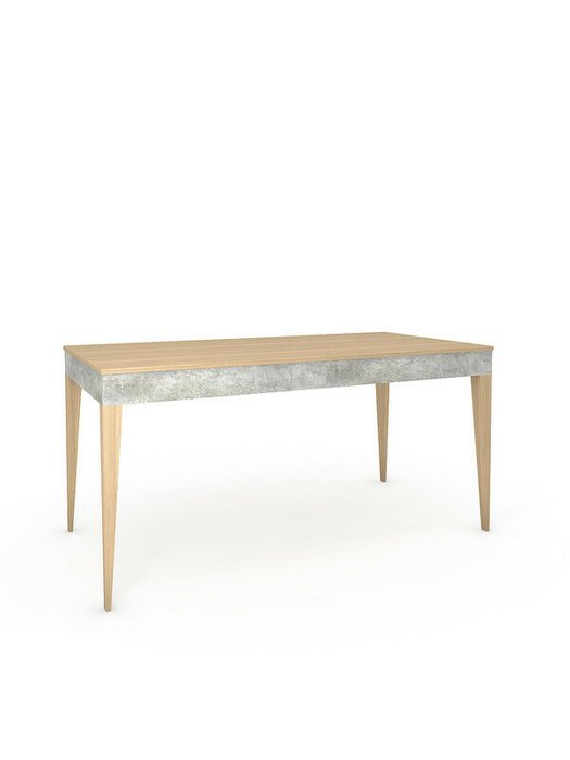 Обеденный стол Конкрит бежевого цвета - купить Обеденные столы по цене 45056.0