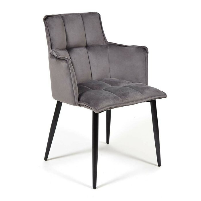 Набор из двух стульев Saskia серого цвета  - купить Обеденные стулья по цене 10040.0
