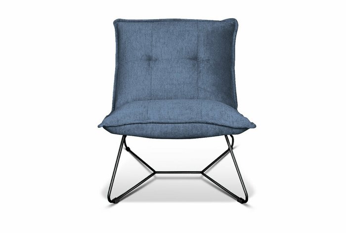 Кресло Чарли темно-синего цвета - купить Интерьерные кресла по цене 26085.0