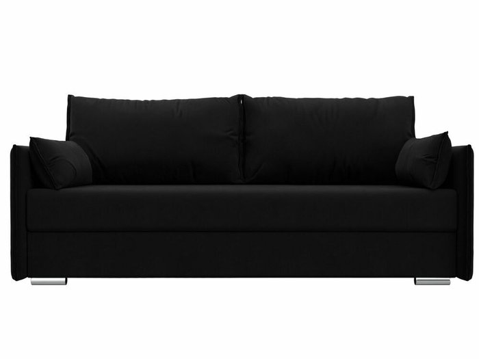 Прямой диван-кровать Сайгон черного цвета - купить Прямые диваны по цене 39999.0