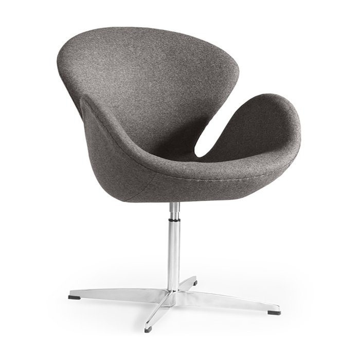 Кресло Swan серого цвета - лучшие Интерьерные кресла в INMYROOM