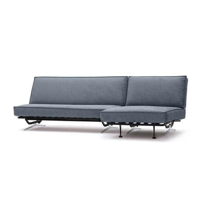 Угловой диван-кровать Арни Beauty серебряного цвета - купить Угловые диваны по цене 56990.0