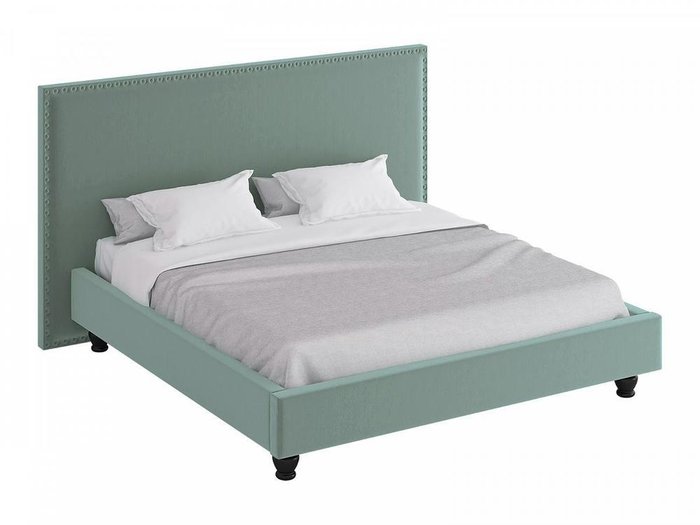 Кровать Blues серо-бирюзового цвета 200x200