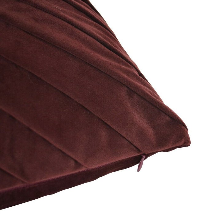 Наволочка Версаль №8 45х45 бордового цвета  - купить Чехлы для подушек по цене 1910.0