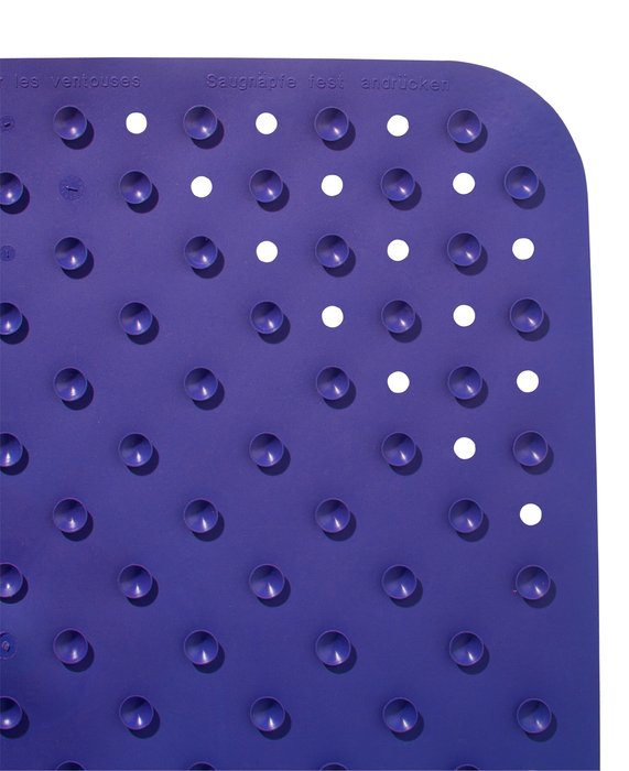 Коврик противоскользящий Plattfuss 54х54 синего цвета - лучшие Коврики для ванной в INMYROOM