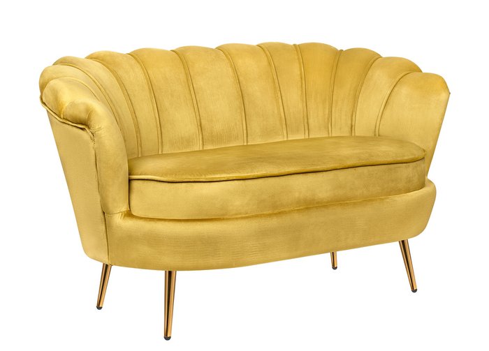 Диван Pearl желтого цвета - купить Прямые диваны по цене 47700.0