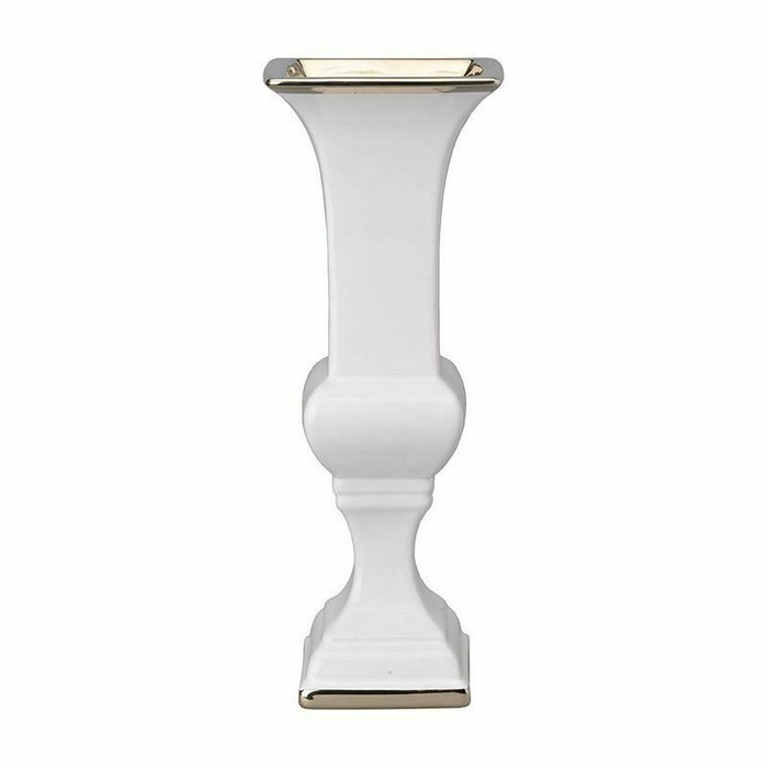 Керамическая ваза белого цвета - купить Вазы  по цене 6770.0
