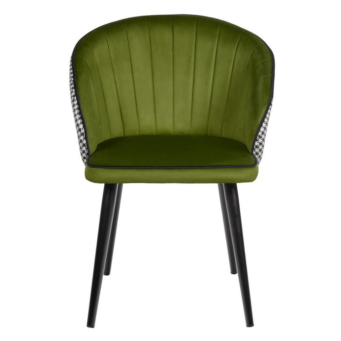 Стул Paola зеленого цвета с жаккардом - купить Обеденные стулья по цене 15130.0