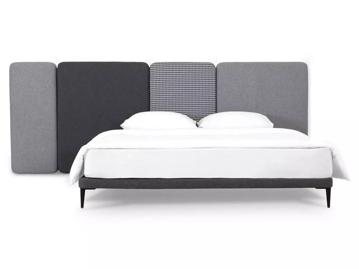 Кровать Licata 140х200 композиция 7 серого цвета