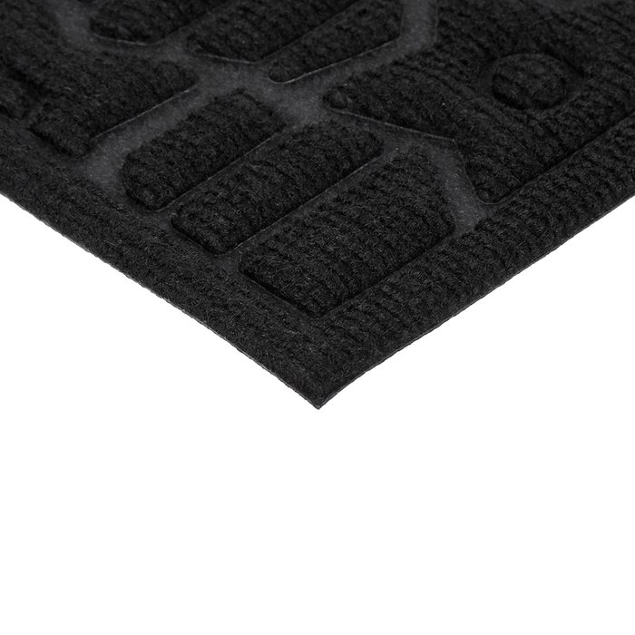 Коврик придверный Greek 40х60 черного цвета - лучшие Придверные коврики в INMYROOM