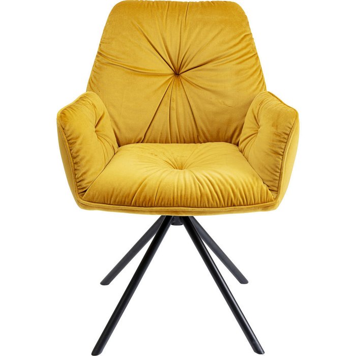 Стул с подлокотниками Lina желтого цвета - купить Обеденные стулья по цене 39860.0