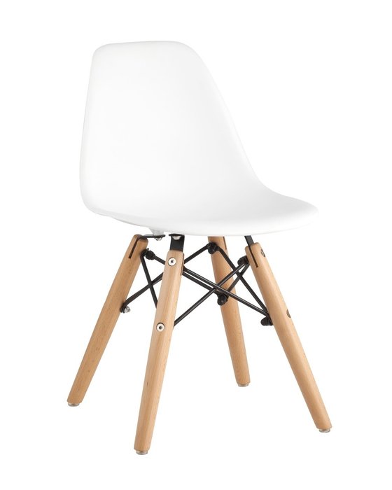 Детский стул Dsw Eames белого цвета