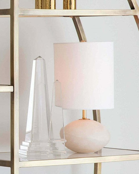 Настольная лампа Помпеи с белым абажуром - лучшие Настольные лампы в INMYROOM