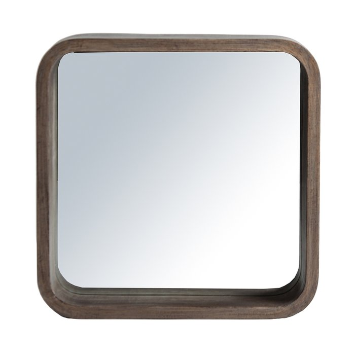 Настенное зеркало Kalva 62х62 коричневого цвета  - купить Настенные зеркала по цене 48990.0