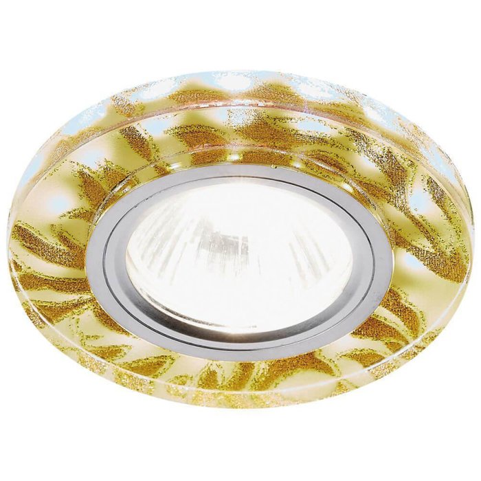 Точечный светильник LED S232 W/G (стекло, цвет золото)