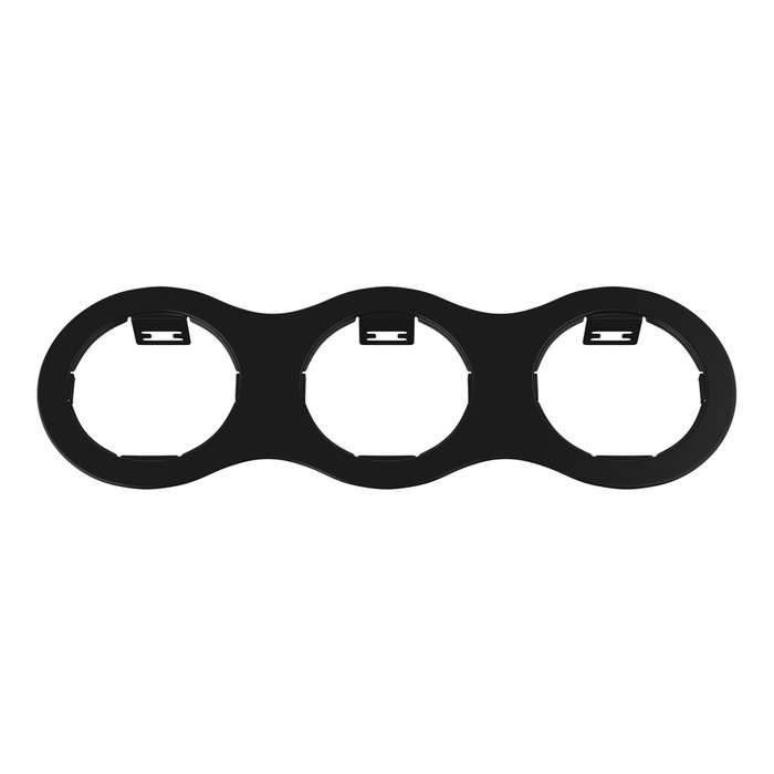 Рамка DOMINO Triple ROUND МR16 ЧЕРНЫЙ Рамка DOMINO Triple ROUND МR16 ЧЕРНЫЙ