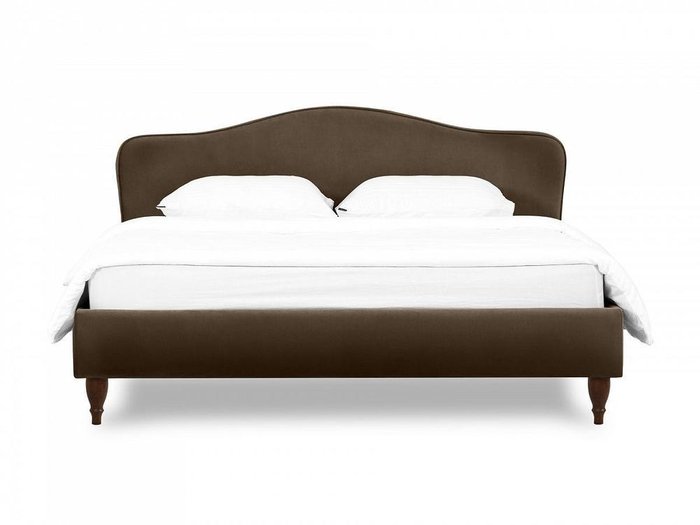 Кровать Queen Elizabeth L 160х200 темно-коричневого цвета - лучшие Кровати для спальни в INMYROOM