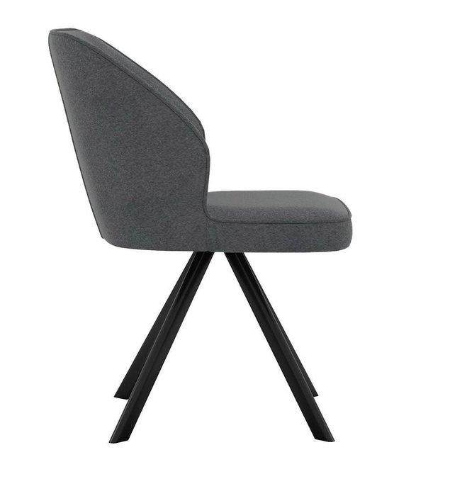 Стул DikLine 233 поворотный серого цвета - лучшие Обеденные стулья в INMYROOM