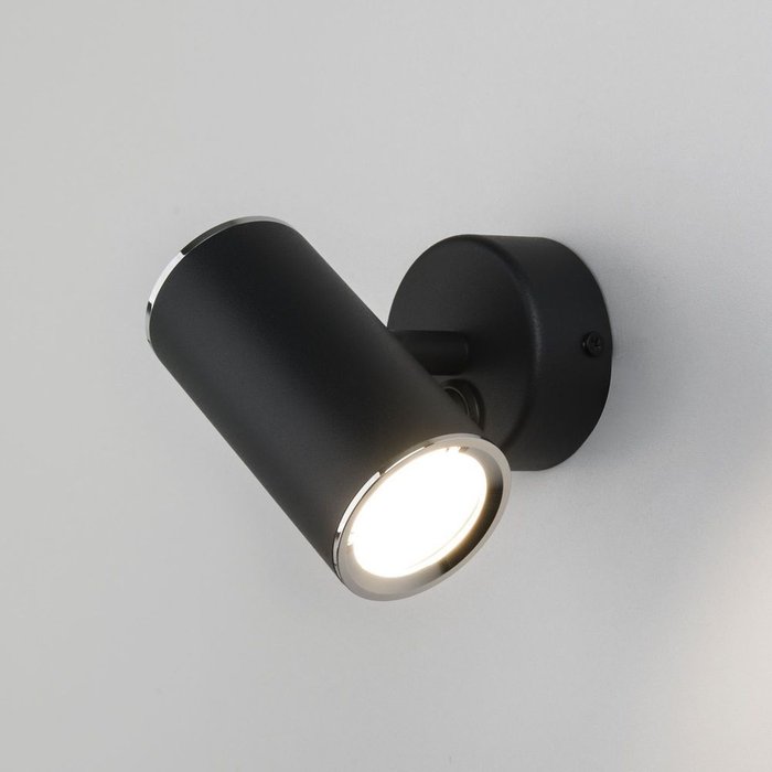 Настенный светодиодный светильник Rutero GU10 SW черный Rutero GU10 SW черный (MRL 1003) - купить Накладные споты по цене 2710.0