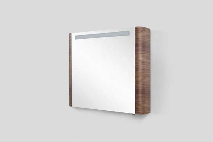 Зеркало-шкаф с подсветкой Sensation коричневого цвета - купить Шкаф-зеркало по цене 385269.0