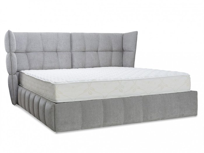 Кровать Venture Flow серого цвета 200х200