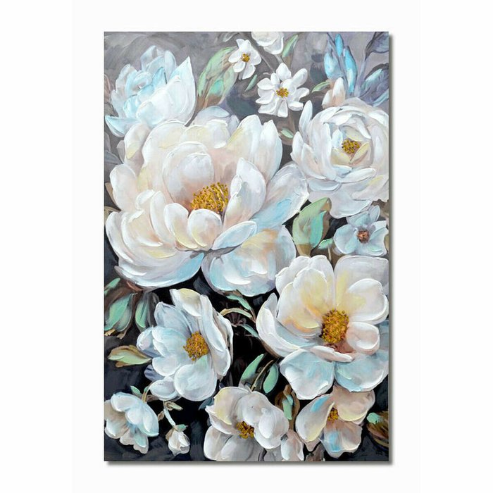 Картина Цветы 80 x 3 x 120 cm романтик (2 штук) - купить Картины по цене 14175.0