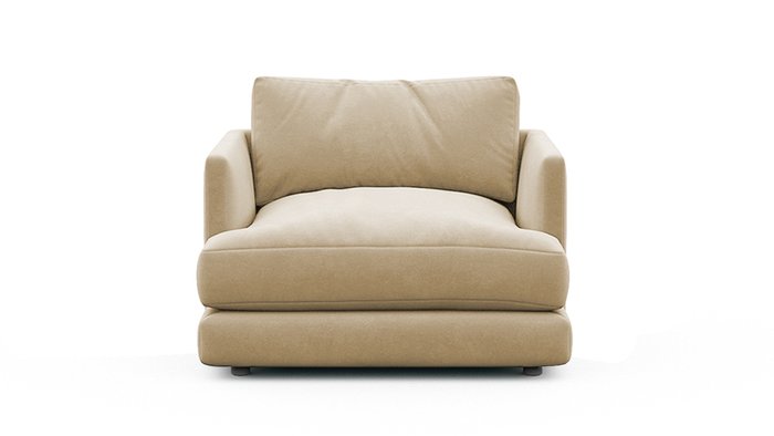 Кресло Ибица бежевого цвета - купить Интерьерные кресла по цене 28618