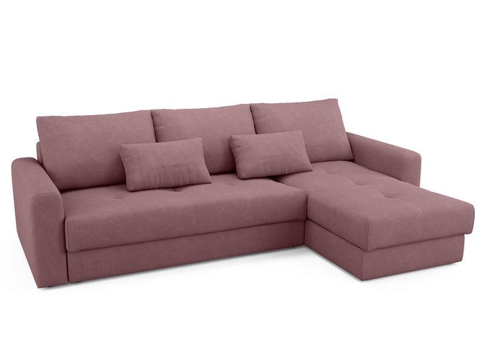 Угловой диван-кровать Ruiz темно-розового цвета - купить Угловые диваны по цене 90800.0