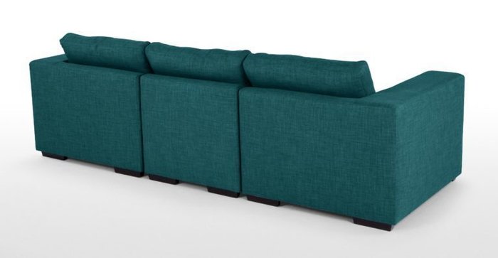 Трехместный диван MORTI бирюзовый - лучшие Прямые диваны в INMYROOM
