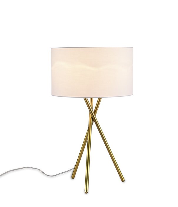 Лампа настольная Palma с белым абажуром - купить Настольные лампы по цене 12590.0