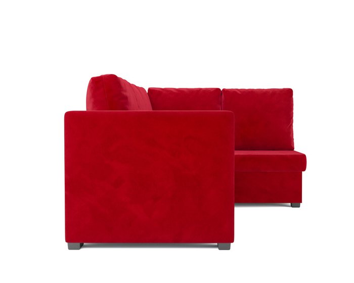 Угловой диван-кровать Мансберг красного цвета - лучшие Угловые диваны в INMYROOM