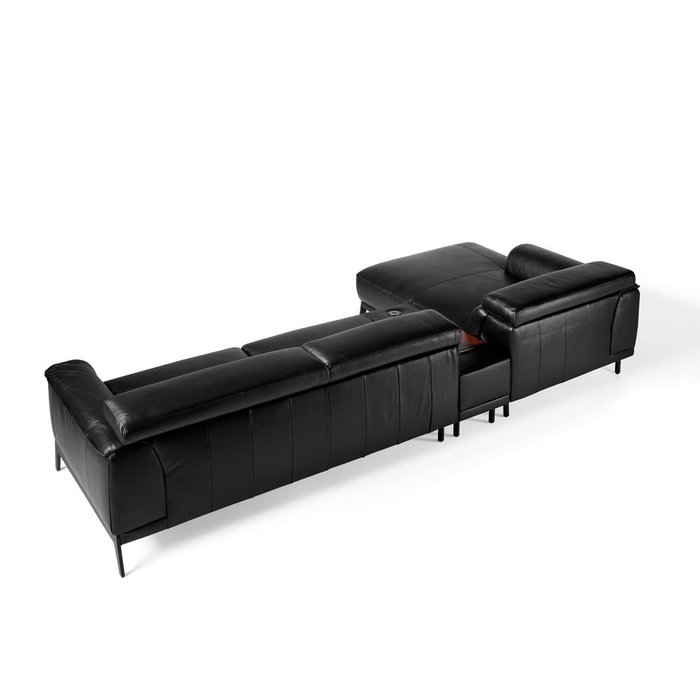 Угловой диван черного цвета - лучшие Угловые диваны в INMYROOM