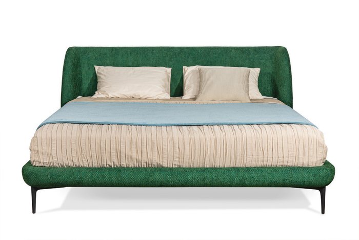 Кровать Torella 160х200 зеленого цвета