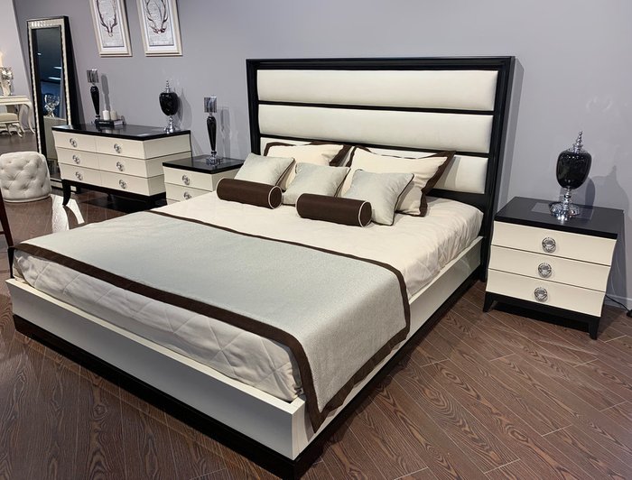 Кровать с решеткой Prato в стиле Ар-деко 180х200 - лучшие Кровати для спальни в INMYROOM