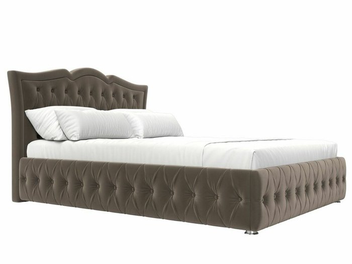 Кровать Герда 160х200 коричневого цвета с подъемным механизмом - лучшие Кровати для спальни в INMYROOM