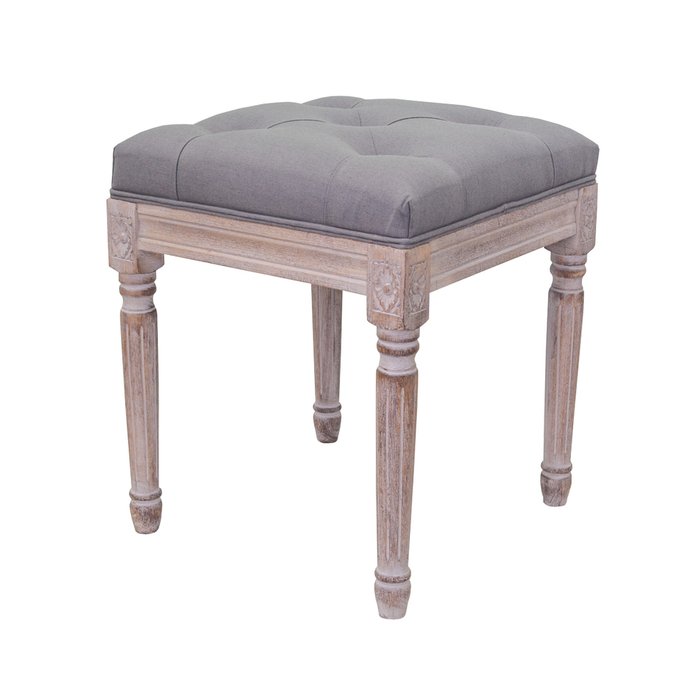 Оттоманка Elia small grey серого цвета - купить Банкетки по цене 14220.0 Оттоманка Elia small grey серого цвета - купить Банкетки по цене 14220.0