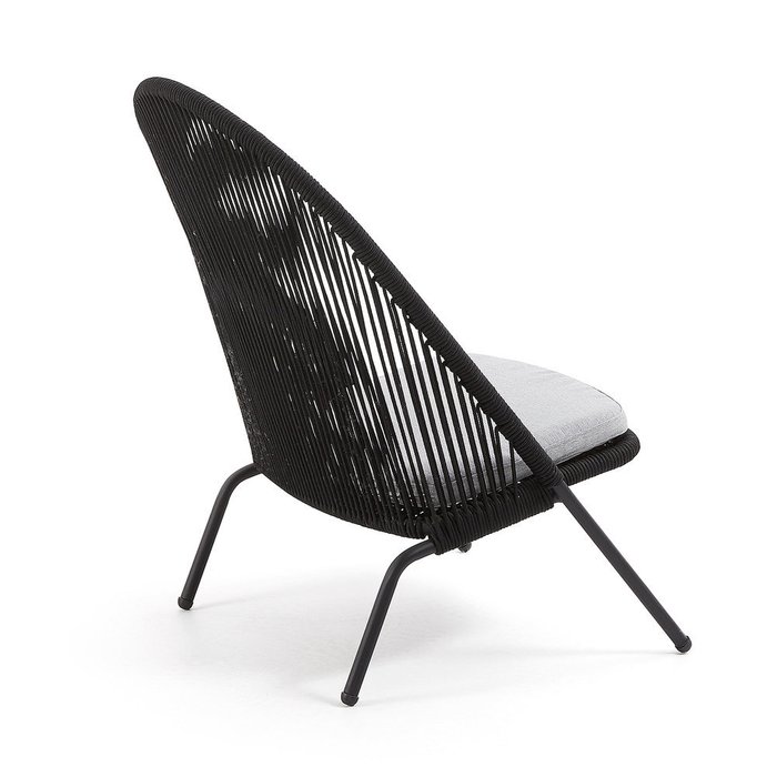 Кресло Stad черного цвета - лучшие Садовые стулья в INMYROOM