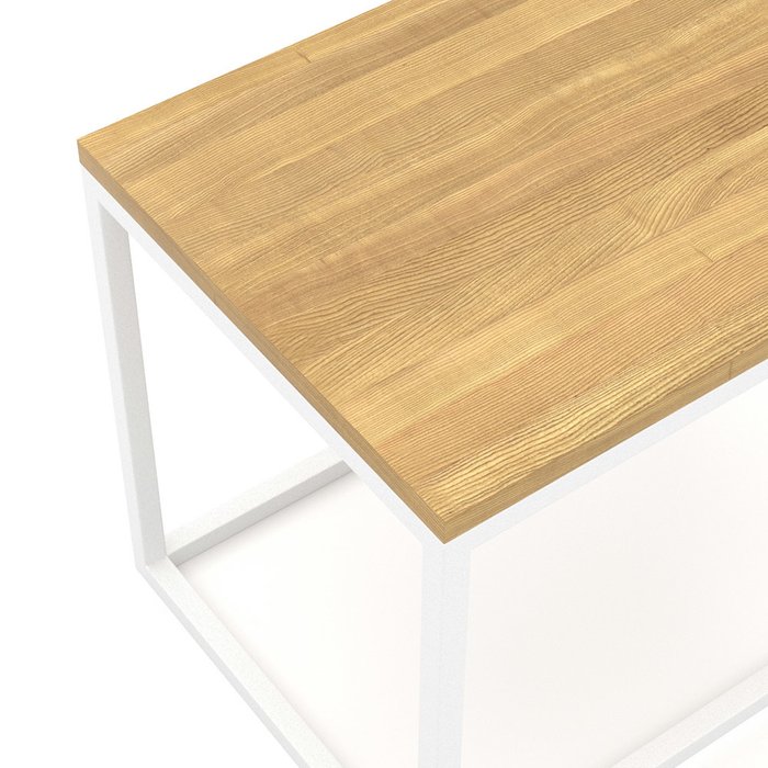 Журнальный столик Loft с белым подстольем - купить Кофейные столики по цене 8400.0